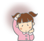 頭痛で辛そう